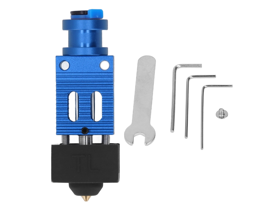 Kit extrusor hotend de alumínio com bico de latão para impressora 3d Ender 3 S Pro, acessórios azul