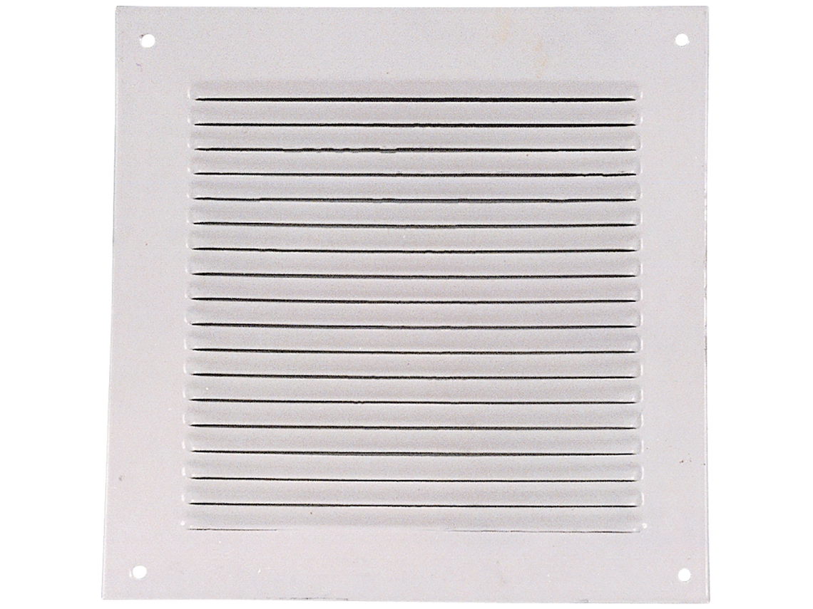 Grelhas Sem Laterais Aluminio FEPRE 0.6 Lacado Branco 150X150Mm