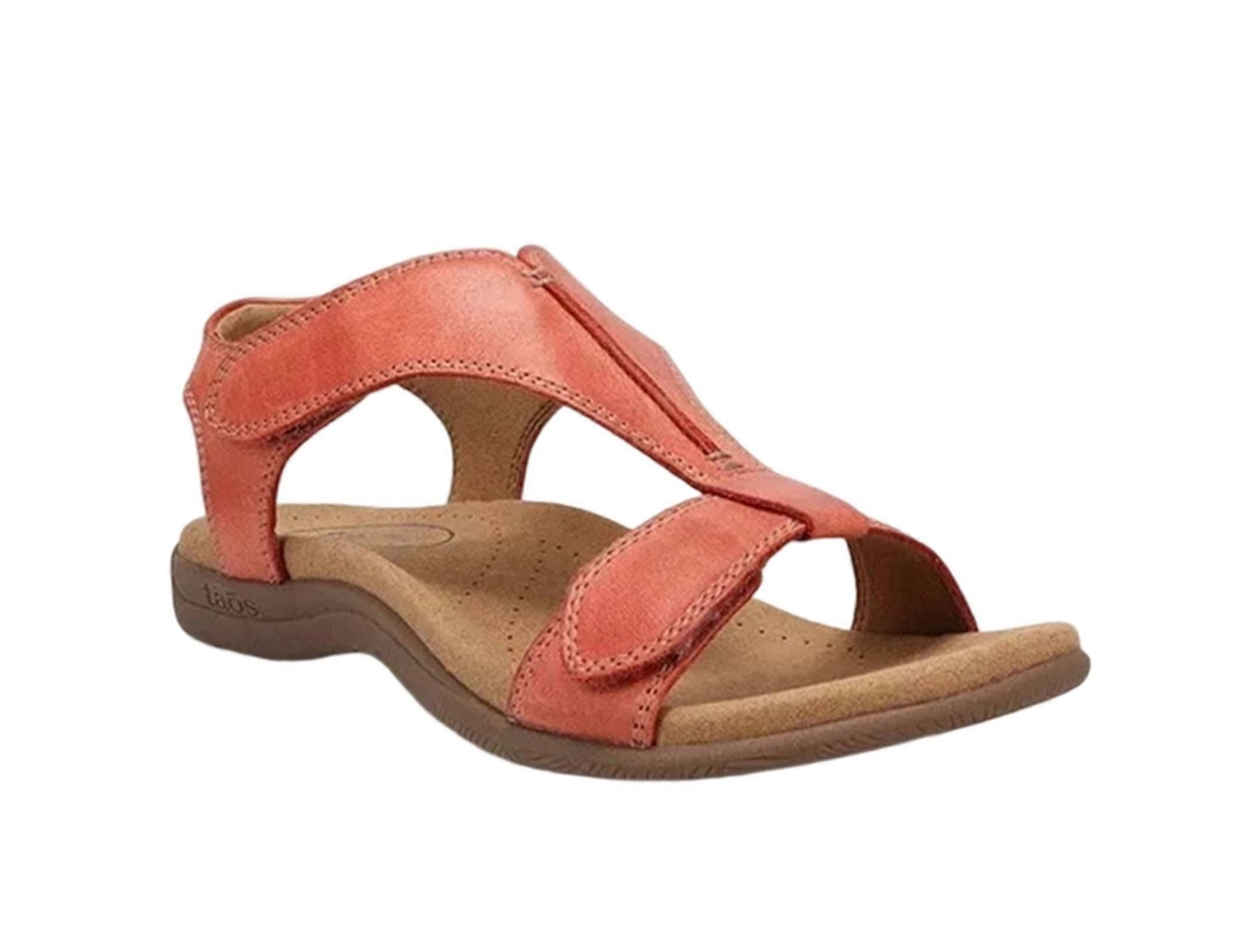Sandálias Moda Sola Grossa, Resistentes, Antiderrapantes Para Compras, Encontros - 42 - Laranja
