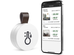 Termômetro Wi-fi Inteligente Para Casa (25-26 Cm): Monitoramento Em Tempo Real Com Aplicativo, Controle De Voz E Alertas, Design Portátil Para Po