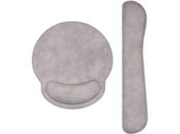 Mousepad De Couro Pu Com Suporte De Pulso Ergonômico Em Espuma Viscoelástica