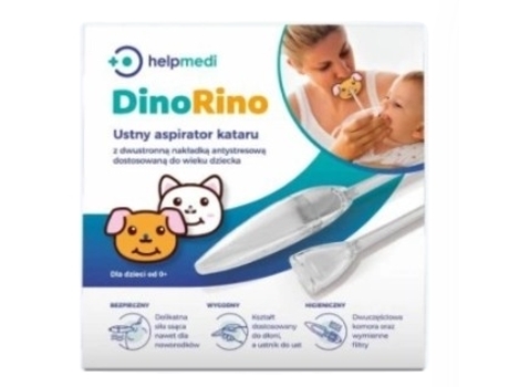 /aspirador Nasal Para Bebês Dinorino Da Helpmedi Para Alívio Da Congestão Nasal Remoção Suave De Secreções E Desobstrução De Vias Respiratórias Actia
