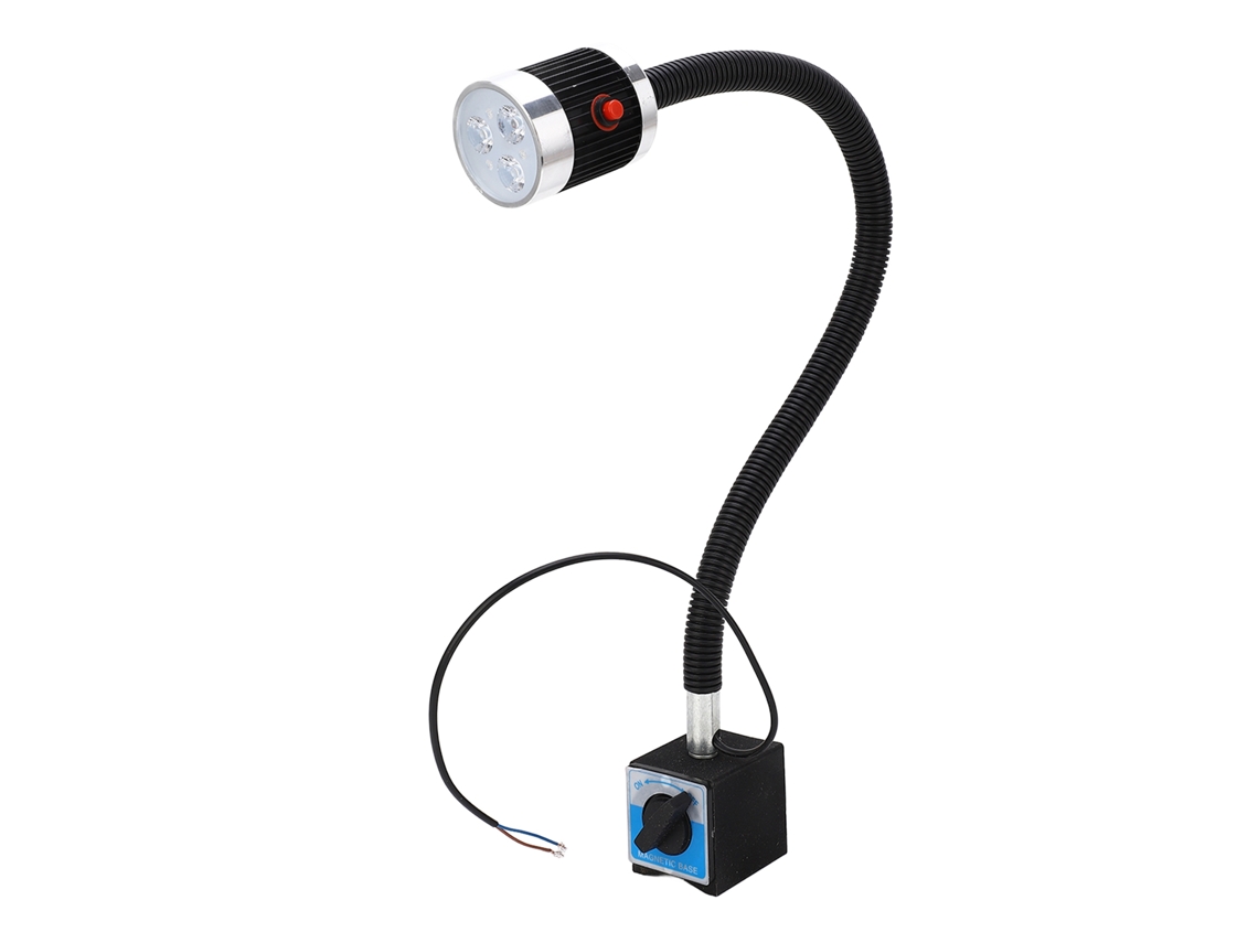 Lâmpada Led Para Máquina Com Base Magnética Flexível