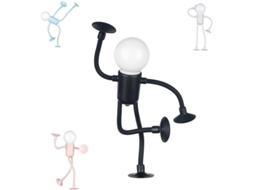 Mini Luminária Noturna, Abajur De Mesa Flexível Com Ventosa, Design