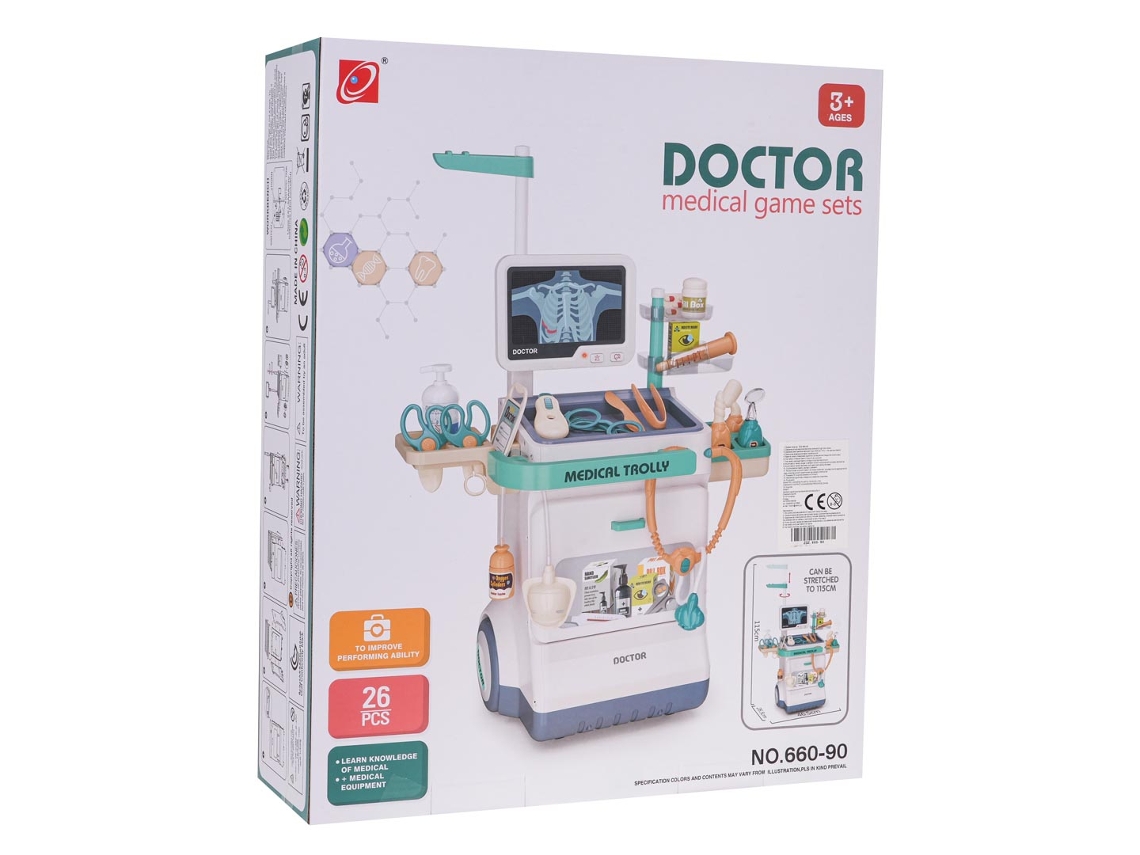 Kit Médico Com Ecg Acessórios Azul B.active
