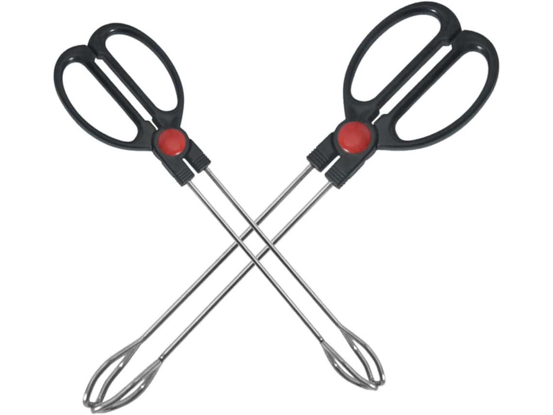 Pinça Para Grelhar Luxshiny De 2 Peças Em Aço Inoxidável, Utensílio De Cozinha Prático Para Churrasco, Antiderrapante E