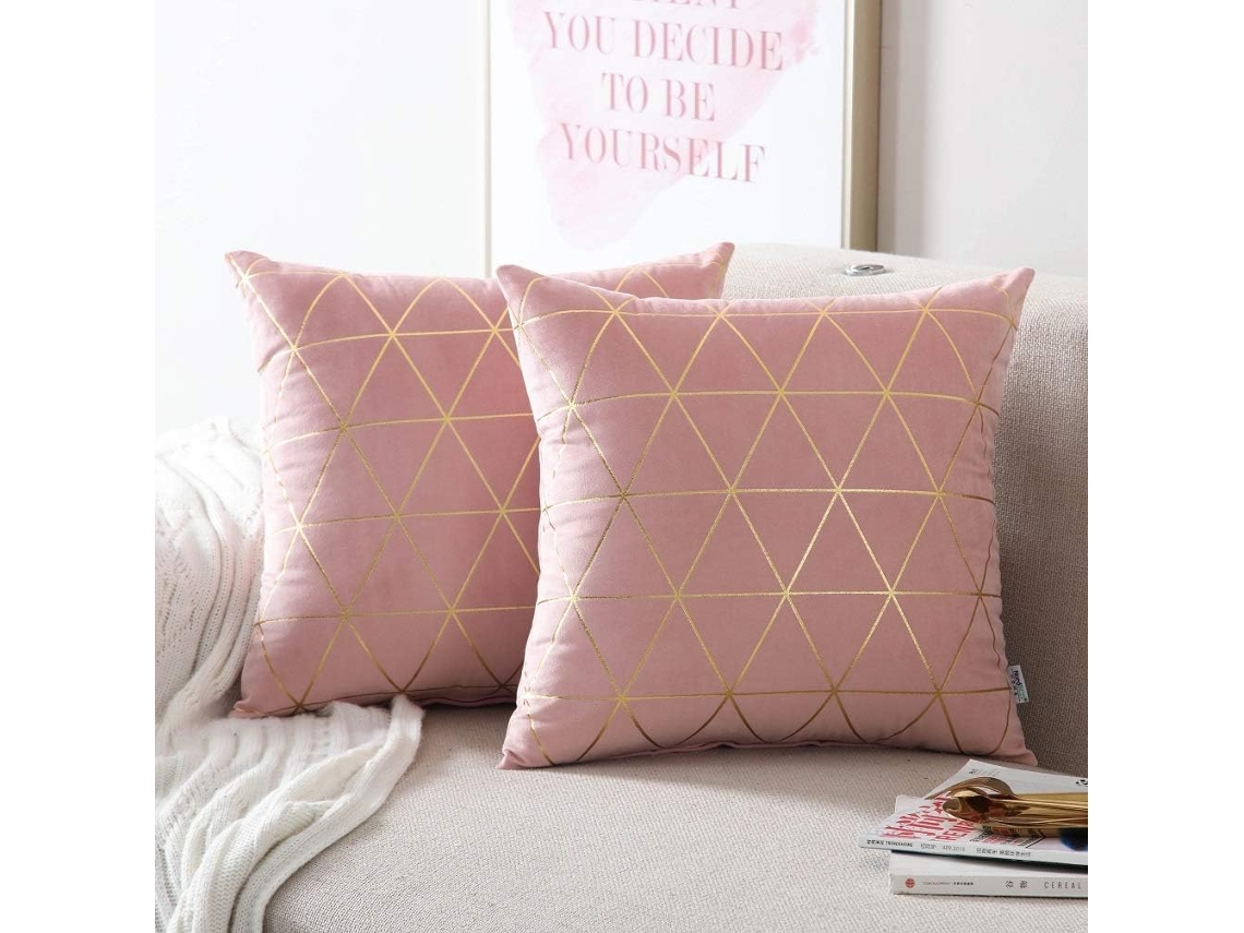 Capas De Almofada Em Pacote Com 2 - Capas De Almofada Decorativas Quadradas (18