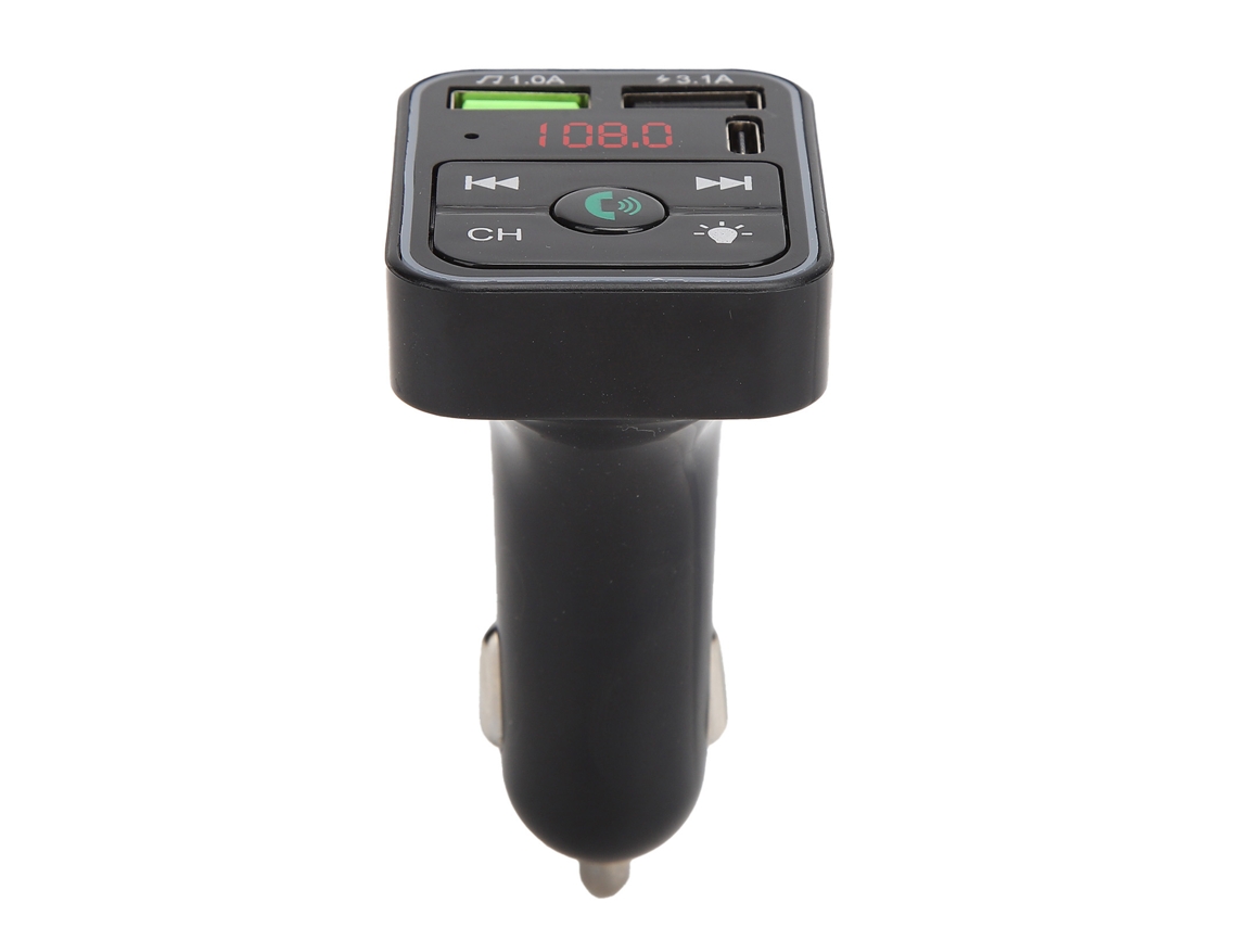 Player MP3 Mali para Carro, com Luz Ambiente, Transmissor FM, Multifuncional