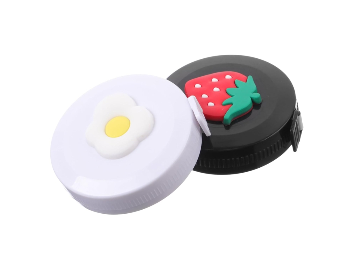 Peças De Fita Métrica Retrátil Com Botão De Pressão Para Medir Roupas E Costura. Gokoco