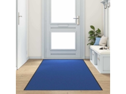 Vidaxl Tapete De Entrada Azul E Preto 120 X 400 Cm 100% Poliamida