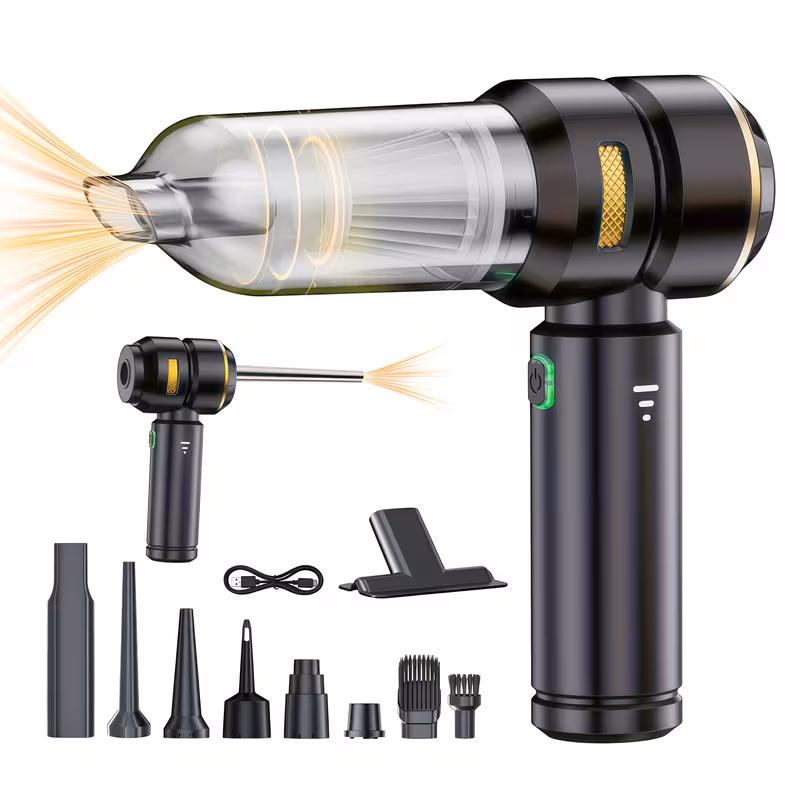 Aspirador Portátil Sem Fios, Compressor Soprador Quatro Em Um, Adequado Para Carros, Casas, Escritórios E Acampamentos Stelasplen