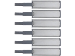 Conjunto De 6 Dobradiças Fechamento Suave E Automático Portas Cozinha, Fabricadas Em Aço Reforçado Com Abs Fecho