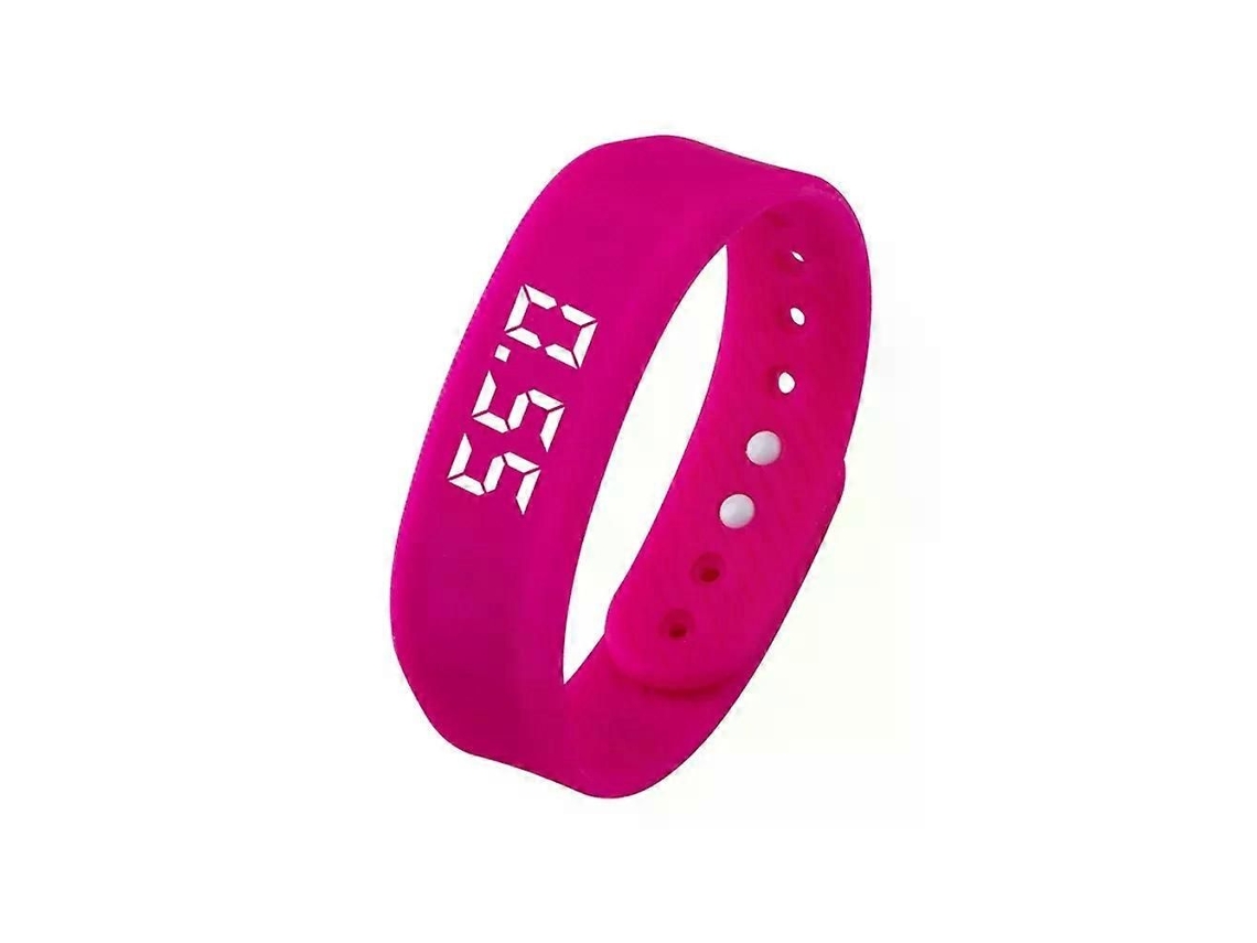 Pulseiras Inteligentes Led Digitais À Prova D'água Com Relógio Inteligente, Monitor De Passos Para Corrida, Alarme Vibratório E Lembrete.