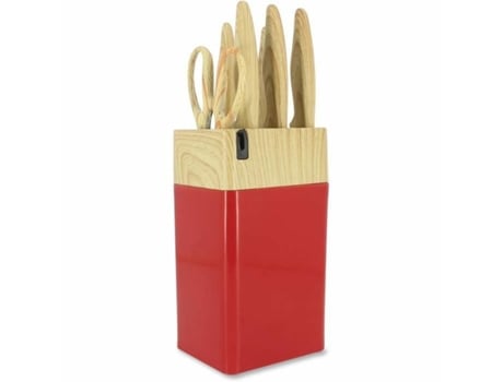 Conjunto De Facas Menastyl Polipropileno Cor De Rosa 6 Peças (6 Unidades)