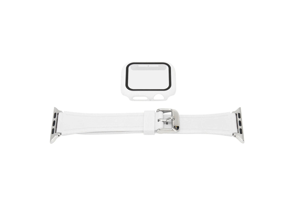 Pulseira de Substituição com Capa Protetora Tpu Pc Ajustável 40mm para Iwatch Branco