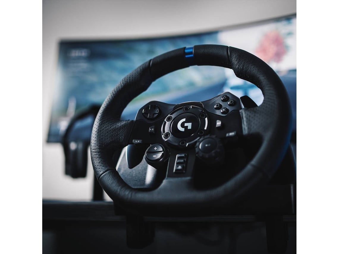 Volante + Pedais LOGITECH G923 (PS5/PS4/PC - Preto)