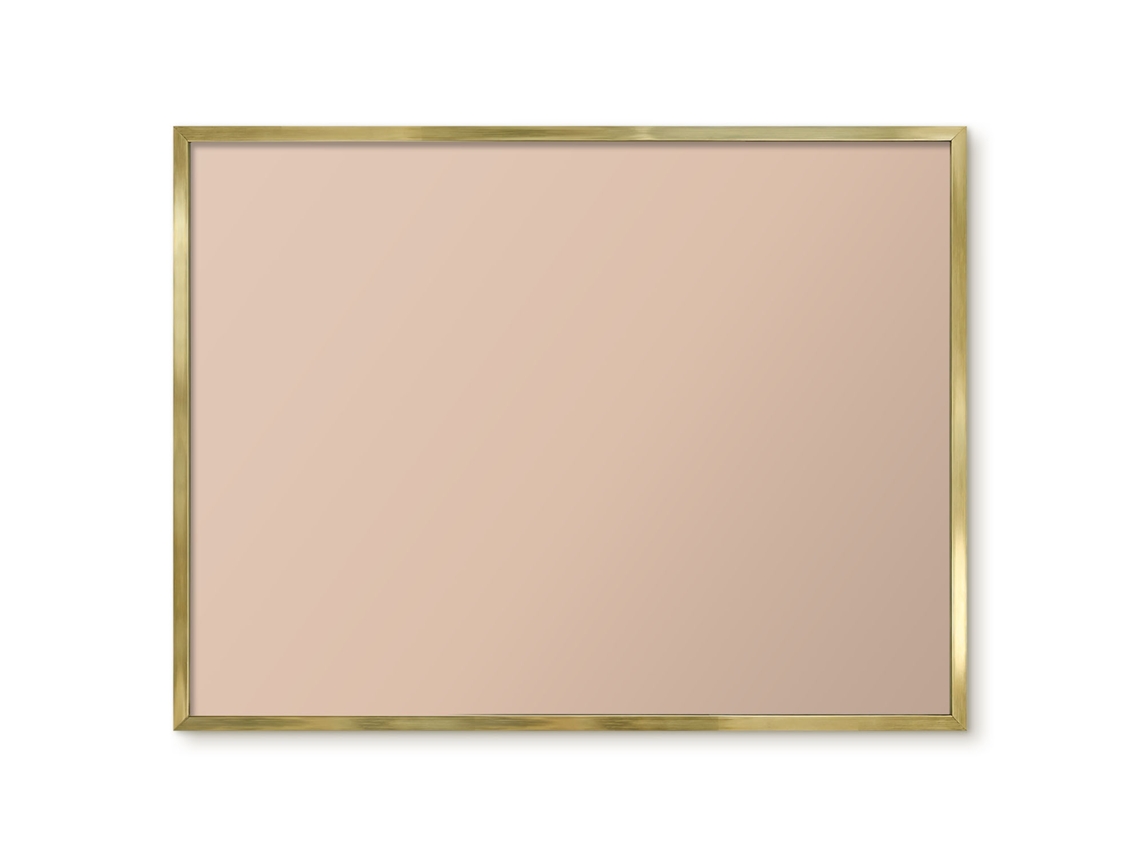 Quadro de vidro magnético bege quente para hall de entrada Espelharte (80x60 cm)