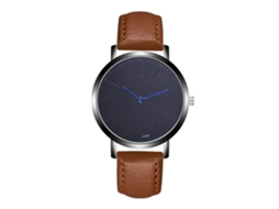 Reloj De Pulsera De Aleación Analógico De Cuarzo Con Dial Redondo Para Hombre Café