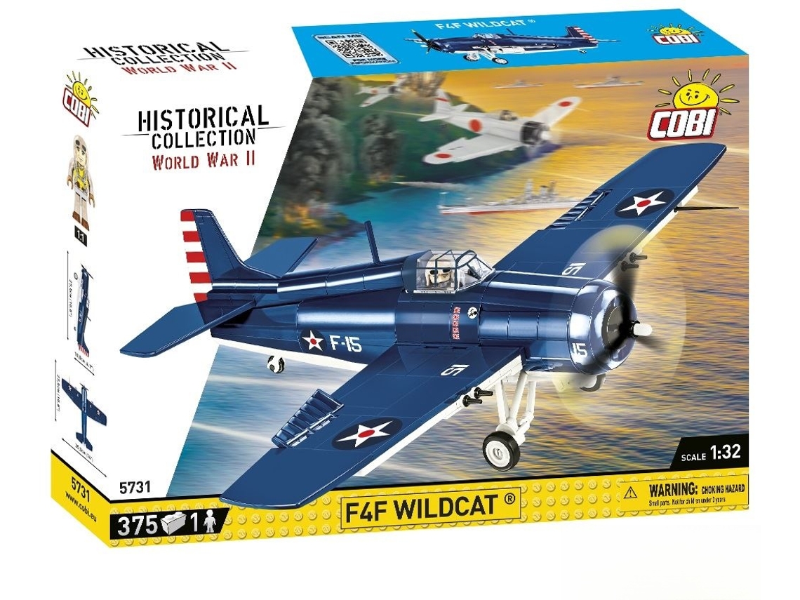 Coleção Histórica Cobi Segunda Guerra Mundial F4f Wildcat - Northrop Grumman 5731