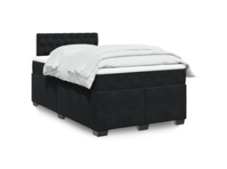 Vidaxl Cama Boxspring Com Colchão 120x190 Cm Veludo Preto