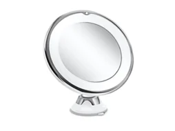 Espejo De Maquillaje Led Con 10x Aumento Y Rotación 360°