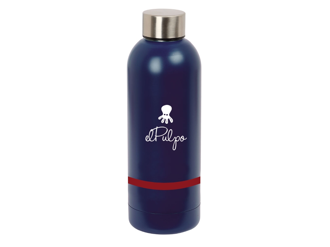 Garrafa Térmica El Pulpo Azul Marinho Aço Inoxidável 500 Ml