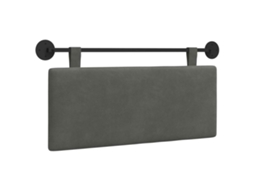 Conjunto 1 Cabeceira Suspensa Vidaxl Cinzento Escuro Cordão (110 X 55 X 5 Cm)