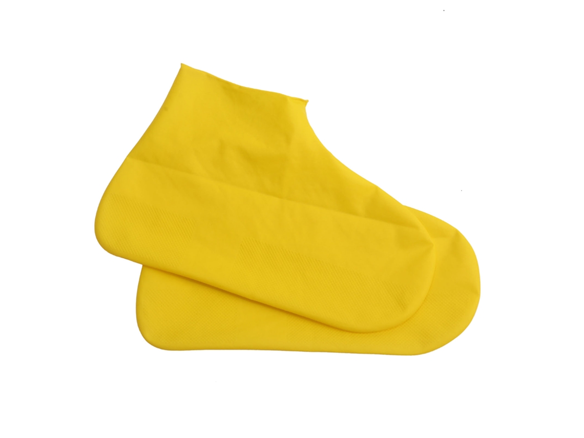 Protetores de Sapatos Impermeáveis Anti Derrapante Leve Confortável para Chuva Adulto M Amarelo 32 40 Eu