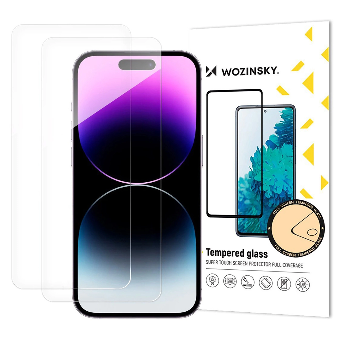 Conjunto De 2 Películas De Vidro Temperado Wozinsky Para Iphone 17 Pro Max