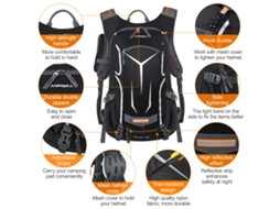 Mochila de Ciclismo 18l Resistente à Água com Capa S/MARCA