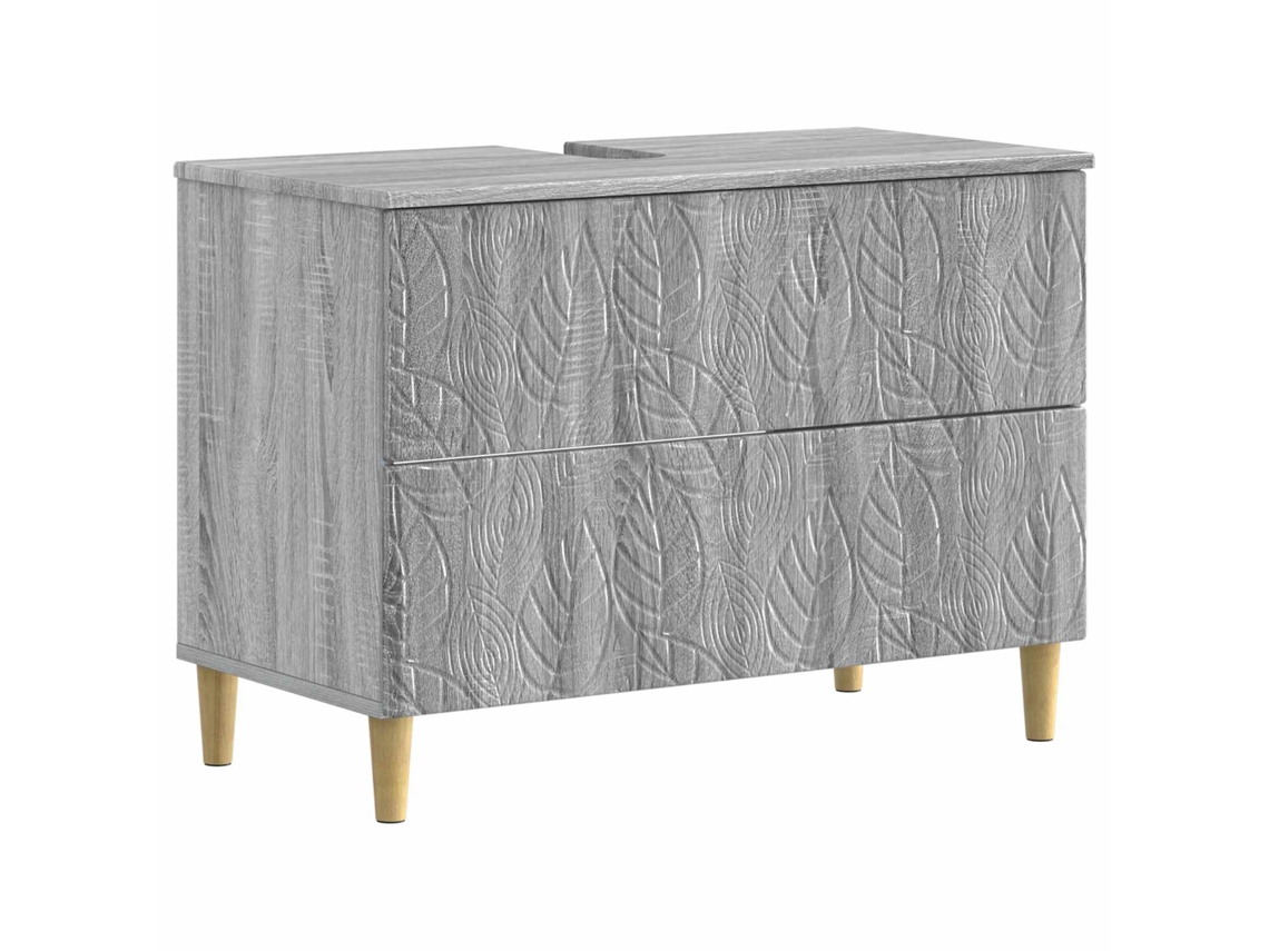 Vidaxl Armário Para Pia De Banheiro Delft Sonoma Cinzento