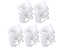 Balacoo Conjunto De 5-suportes Chuveiro Com Ventosas Silicone Fácil Instalação, Fixação Forte Para Chuveiro De Mão