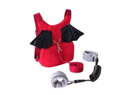 Arnês Crianças Com Pulseira Antifuga, Ajustável Para Passeios Ao Ar Livre Diabo Vermelho Hexinyigjly
