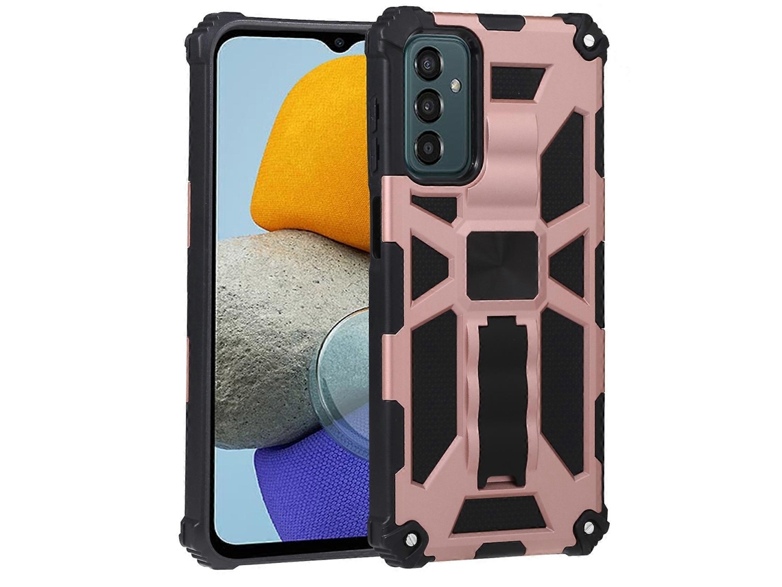 Capa Magnética De Tpu Pc À Prova De Choque Com Suporte Para Samsung Galaxy M23 5g / M13 4g
