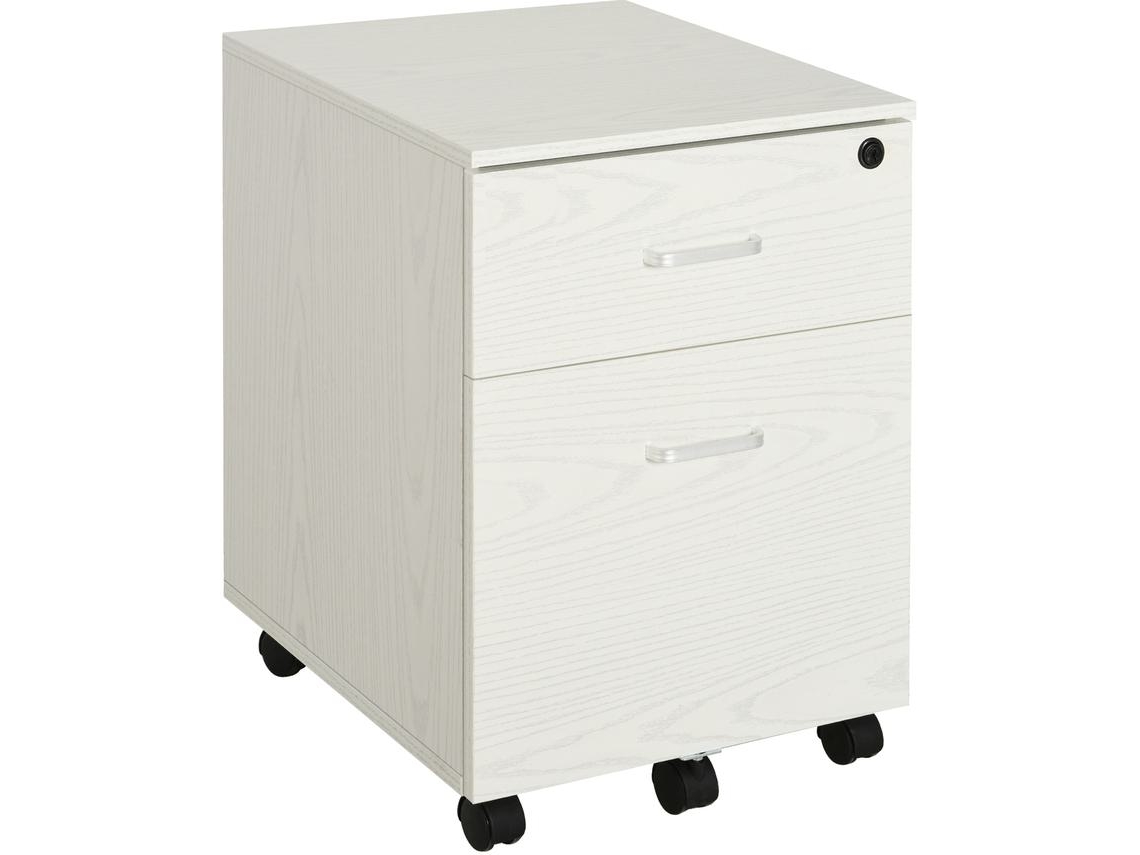 Arquivador Melamina de Madeira Cor Branco 40x45x55,6 cm Vinsetto