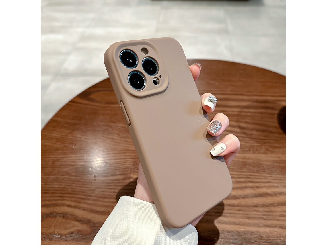 Capa Para Iphone (cáqui (magnética), Apple 16 Plus), Silicone Líquido, Resistente A Quedas, Com Fixação Magnética Magsafe.
