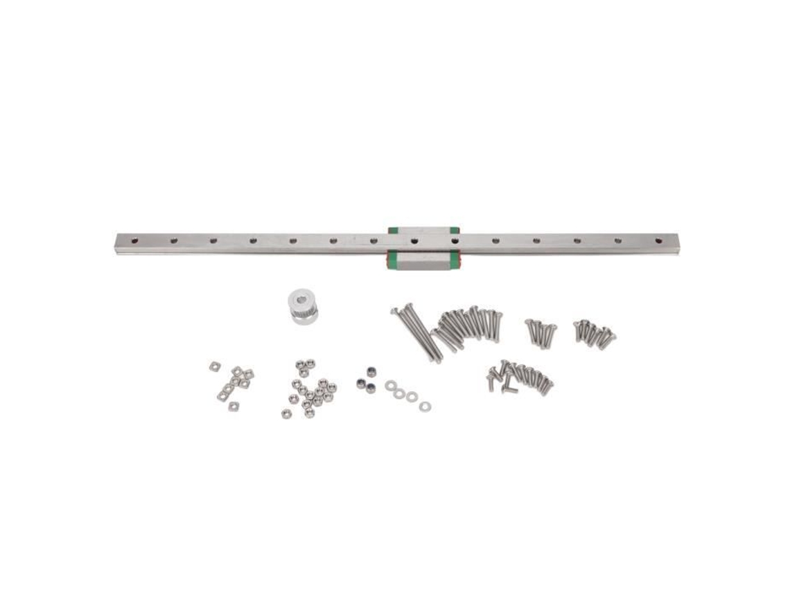 HURRISE Impressora 3D Guia Linear Impressora 3D Linear Trilho X Eixo Linear Trilho Mgn12H Acessórios Do Kit de Atualização