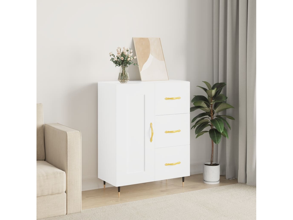 Aparador 69,5x34x90 cm Madera Procesada Blanco