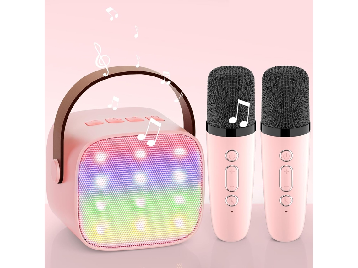 Máquina De Karaokê Infantil Com 2 Microfones Máquinas De Karaokê Para Crianças Com Mini Microfones De Karaokê Aquaforge