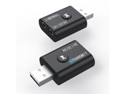 Transmissor Receptor Bluetooth 2 Em 1 Yet Yet Tr6 Bluetooth 5.0 15m De Alcance Usb Peysaitr