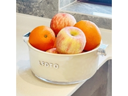 Cesto Multifuncional Com Escorredor Duplo - Taça De Lavagem De Fruta E Coletor De Resíduos Para Lavatório