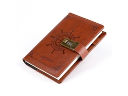 Diário De Couro Com Cadeado, Senha De Combinação, Caderno Secreto