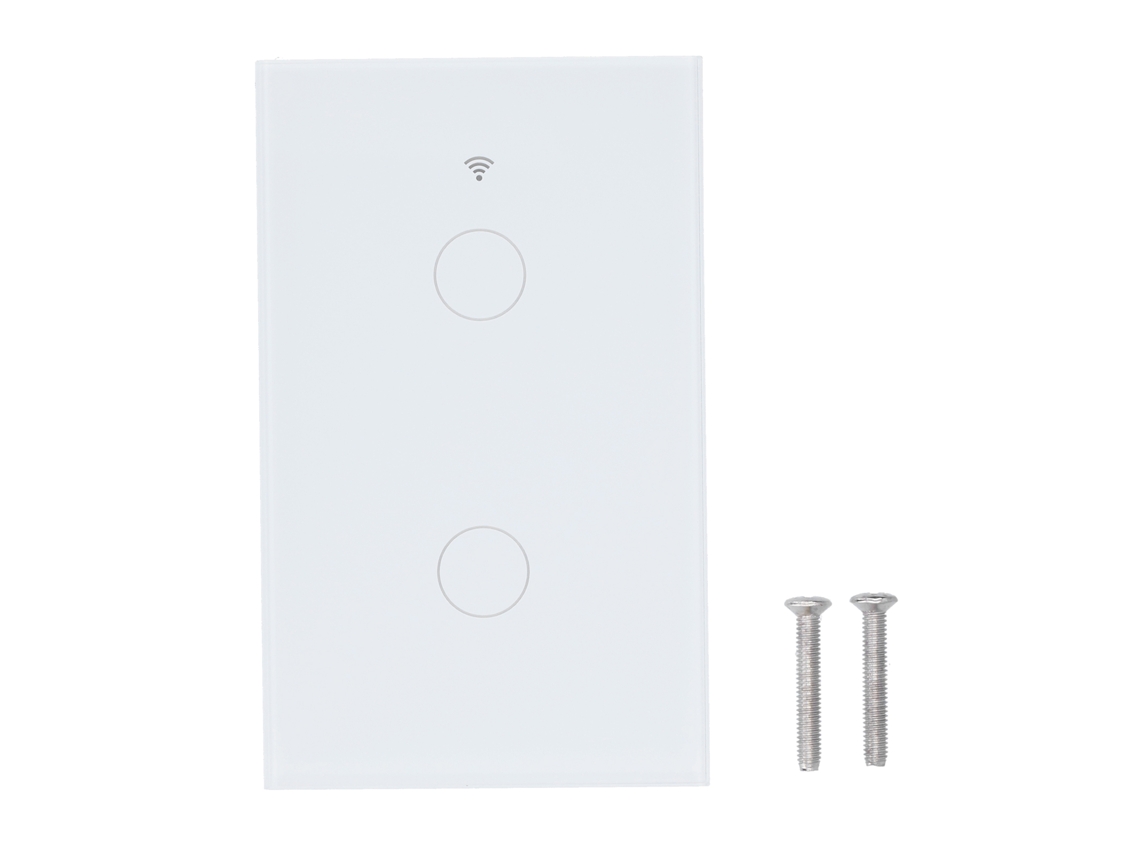 Primerox interruptor Touch 2 gang Zigbee Tuya Controle Remoto Voz Luz Inteligente 100 240v Us