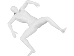 Escultura Parede Resina Cantos Decoração Moderna Criativa Figura Escaladora Surpresa Escritório Casa GOKOCO