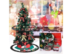 Combo de comboio de Natal com sons e luzes para decoração e diversão natalícia LAXISCREED