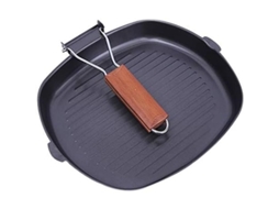 Sartén De Hierro Fundido Cuadrada De 8 Pulgadas, Antiadherente, Para Parrilla, Horno Y Vitrocerámica