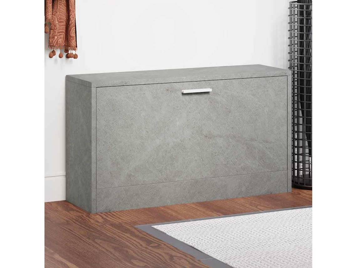 Vidaxl Sapateira 80x24x45 Cm Derivados De Madeira Cinzento Cimento