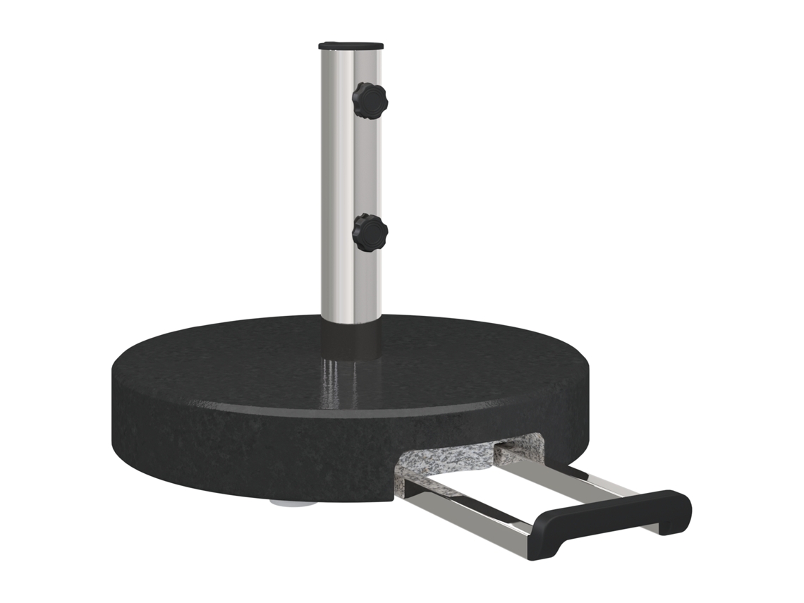 Conjunto 1 Sombra Externa Vidaxl Preto Granito (ø 45 X 37.5 Cm)