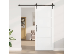 Vidaxl Porta Interna 86 X 211 Cm Contraplacado Branco
