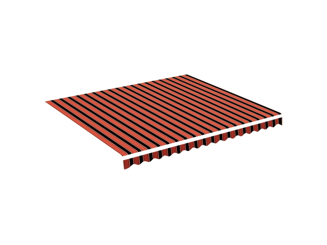 Tecido de Substituição para Toldo 4x3,5 m Laranja e Castanho MAISON EXCLUSIVE